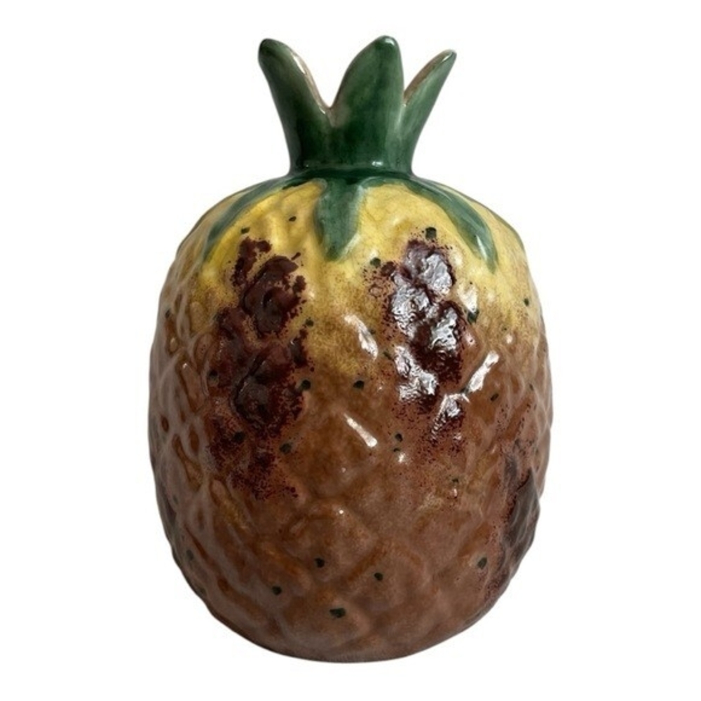 Vintage Huarong Hall Ceramic Pineapple Sculpture Vase Asian Porcelain - Picture 4 of 7